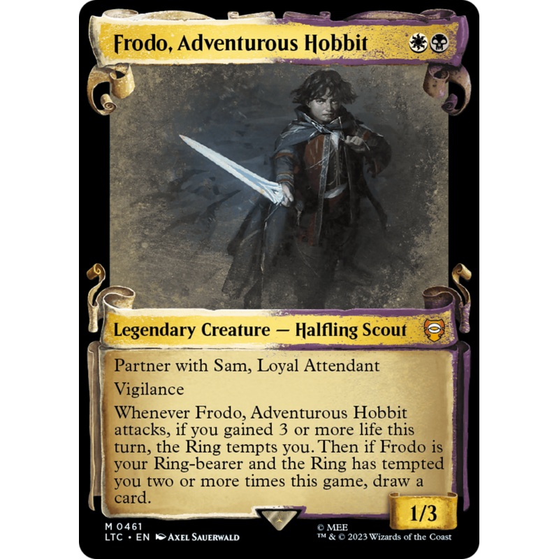 Frodo, Adventurous Hobbit [The Lord of the Rings: Tales of Middle-Earth Commander Showcase Scrolls]