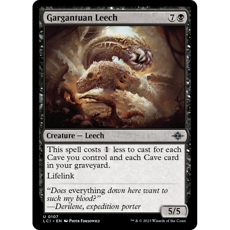 Gargantuan Leech [The Lost Caverns of Ixalan]