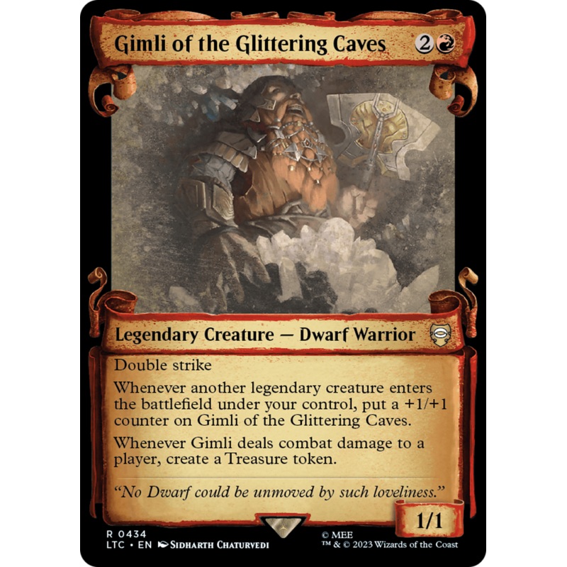 Gimli of the Glittering Caves [The Lord of the Rings: Tales of Middle-Earth Commander Showcase Scrolls]