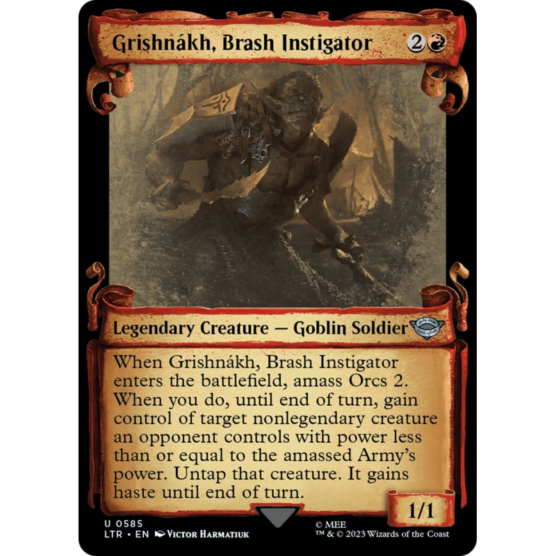 Grishnakh, Brash Instigator [The Lord of the Rings: Tales of Middle-Earth Showcase Scrolls]