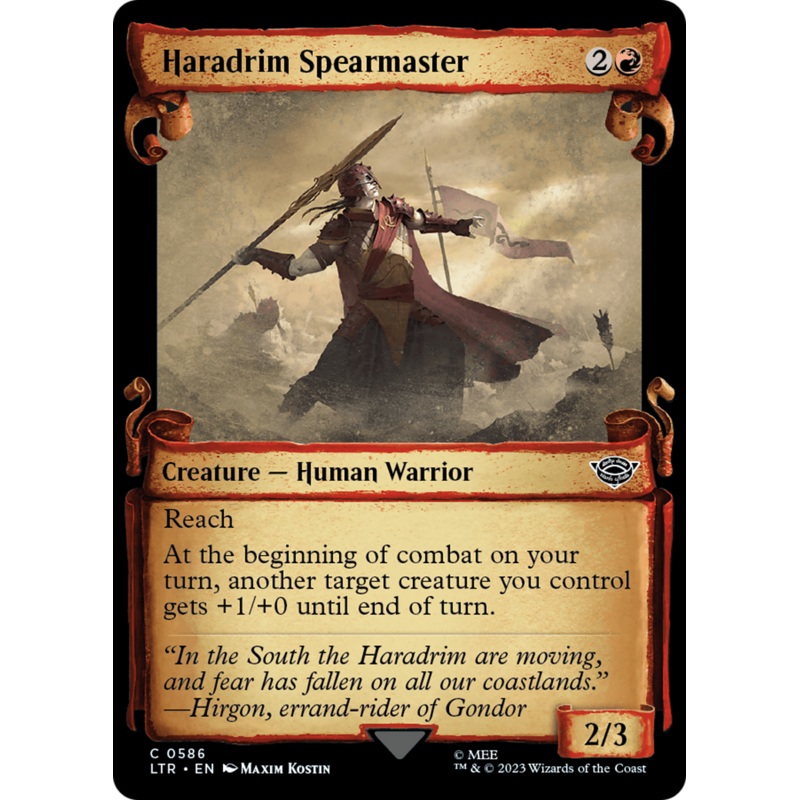 Haradrim Spearmaster [The Lord of the Rings: Tales of Middle-Earth Showcase Scrolls]