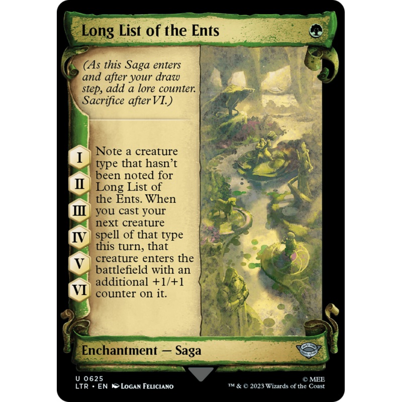 Long List of the Ents [The Lord of the Rings: Tales of Middle-Earth Showcase Scrolls]