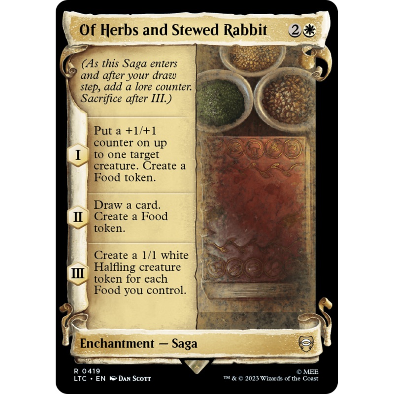 Of Herbs and Stewed Rabbit [The Lord of the Rings: Tales of Middle-Earth Commander Showcase Scrolls]