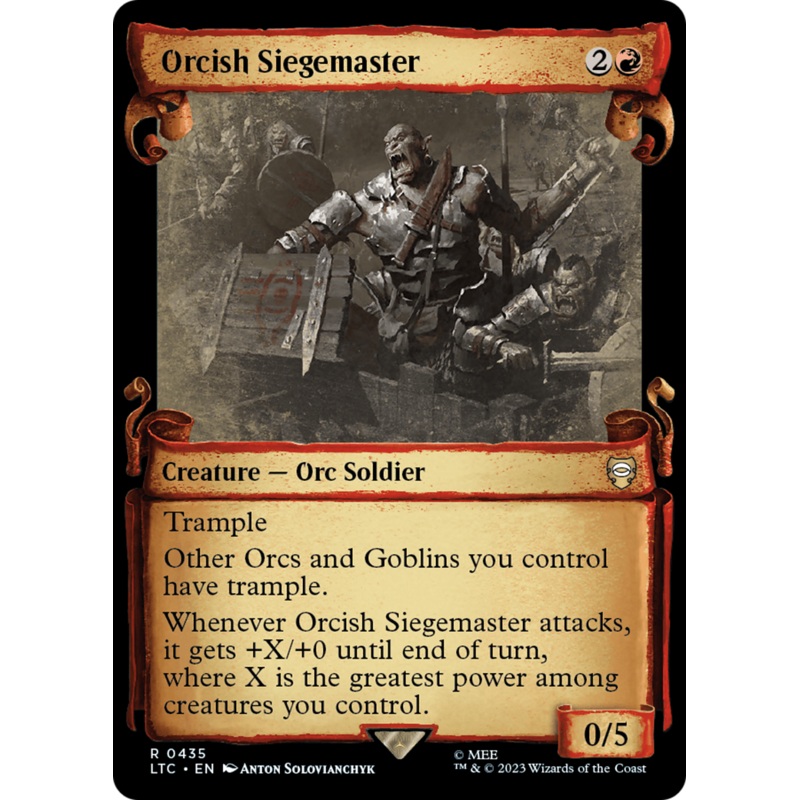 Orcish Siegemaster [The Lord of the Rings: Tales of Middle-Earth Commander Showcase Scrolls]