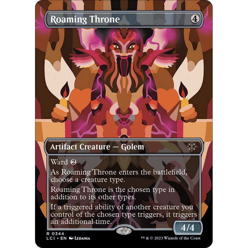 Roaming Throne (Borderless) [The Lost Caverns of Ixalan]