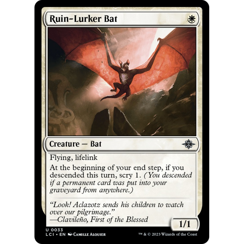 Ruin-Lurker Bat [The Lost Caverns of Ixalan]