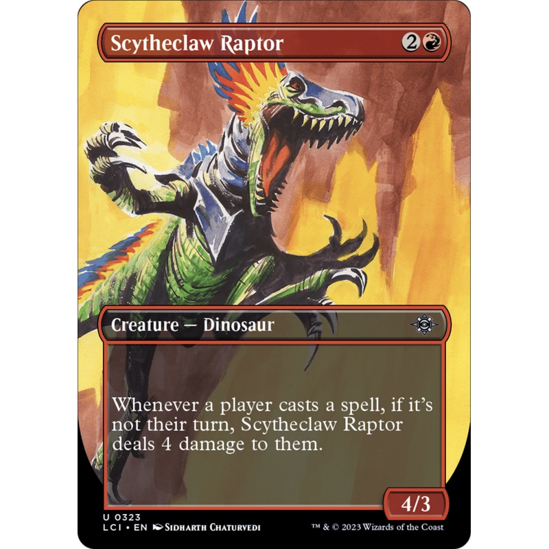 Scytheclaw Raptor (Borderless) [The Lost Caverns of Ixalan]