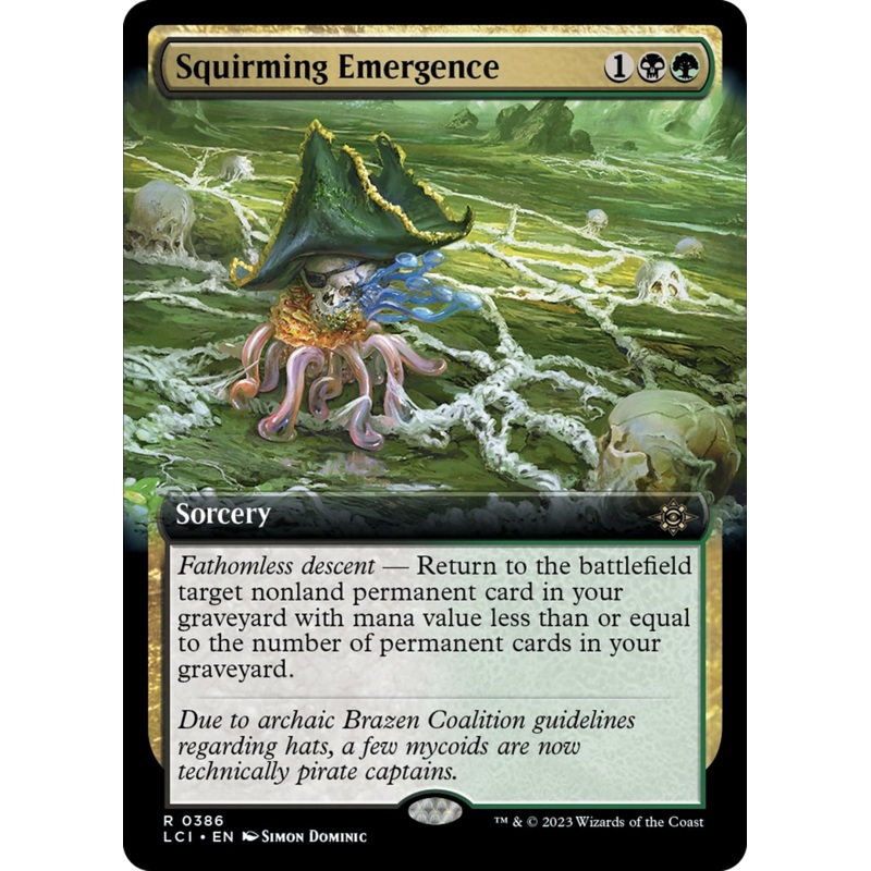 Squirming Emergence (Extended Art) [The Lost Caverns of Ixalan]