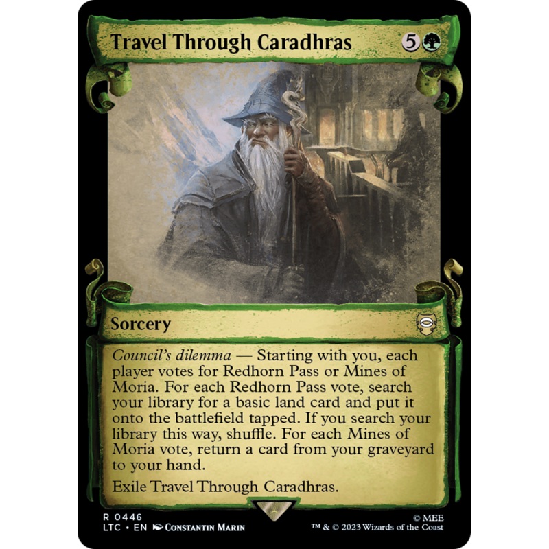 Travel Through Caradhras [The Lord of the Rings: Tales of Middle-Earth Commander Showcase Scrolls]