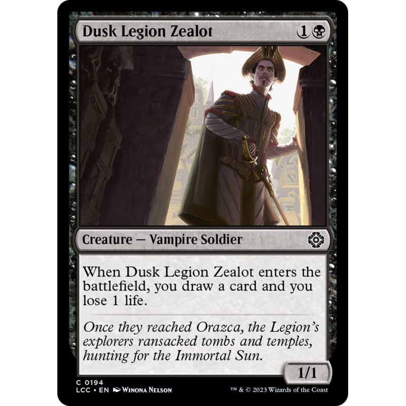 Dusk Legion Zealot [The Lost Caverns of Ixalan Commander]