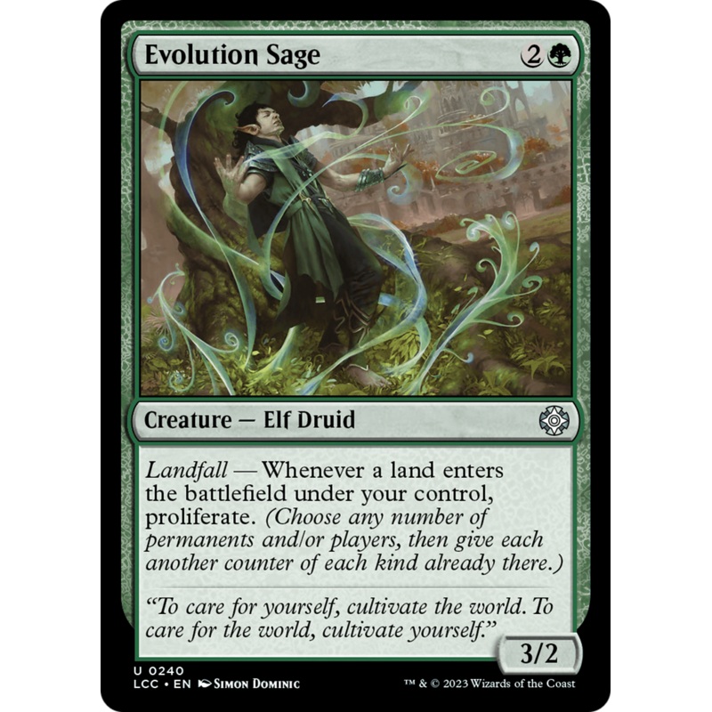 Evolution Sage [The Lost Caverns of Ixalan Commander]