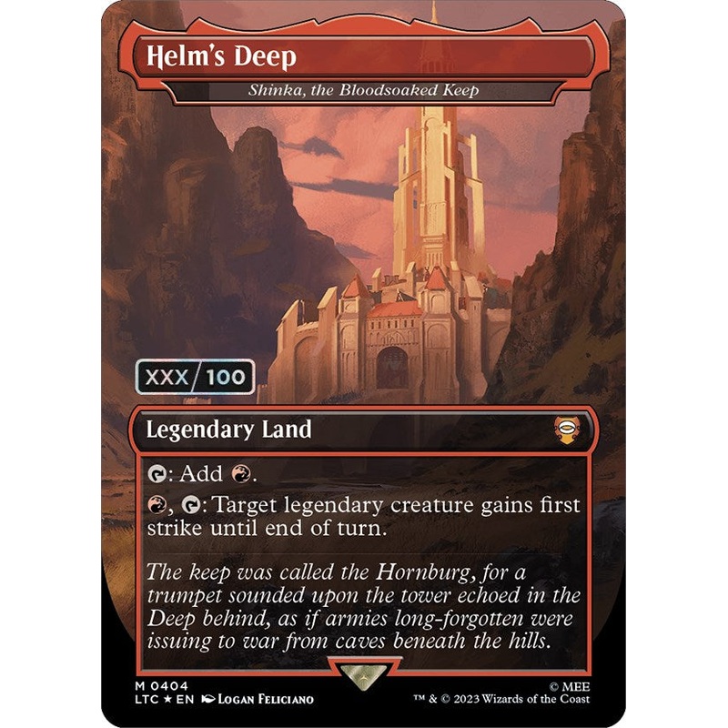 Helm's Deep - Shinka, the Bloodsoaked Keep (Serialized) [The Lord of the Rings: Tales of Middle-Earth Commander]