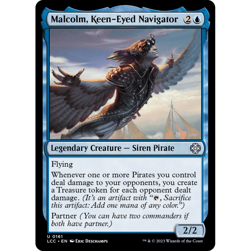 Malcolm, Keen-Eyed Navigator [The Lost Caverns of Ixalan Commander]