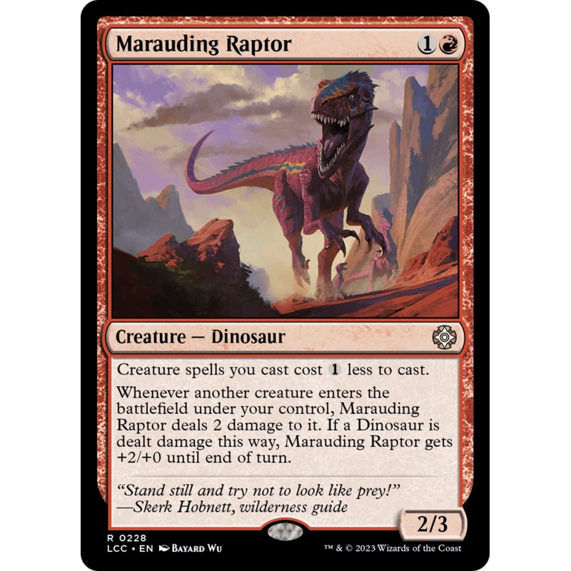 Marauding Raptor [The Lost Caverns of Ixalan Commander]