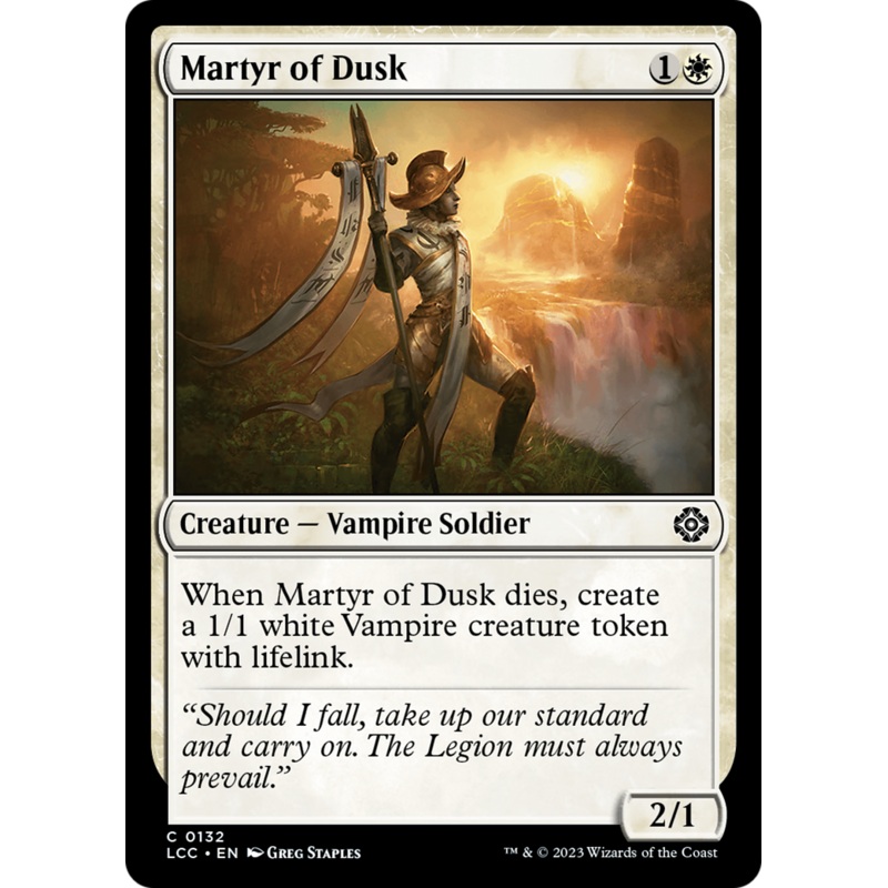 Martyr of Dusk [The Lost Caverns of Ixalan Commander]