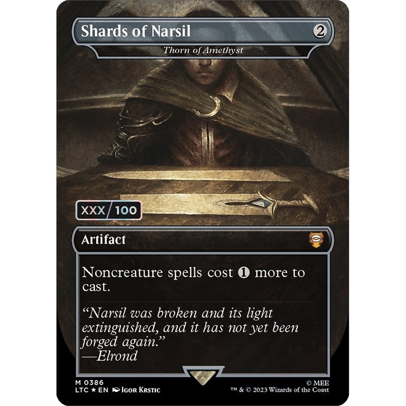Shards of Narsil - Thorn of Amethyst (Serialized) [The Lord of the Rings: Tales of Middle-Earth Commander]