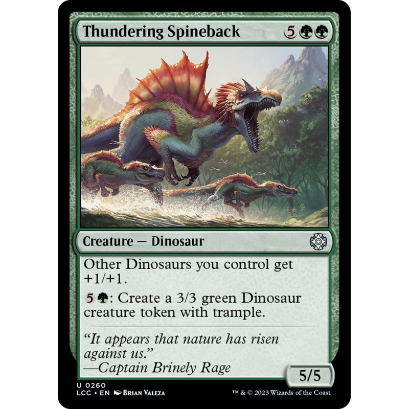 Thundering Spineback [The Lost Caverns of Ixalan Commander]