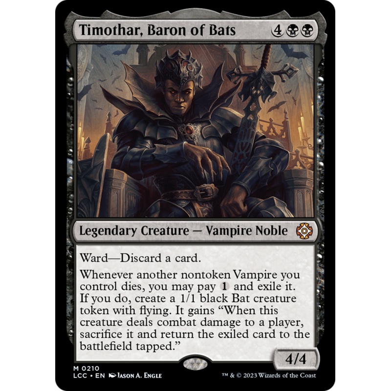 Timothar, Baron of Bats [The Lost Caverns of Ixalan Commander]