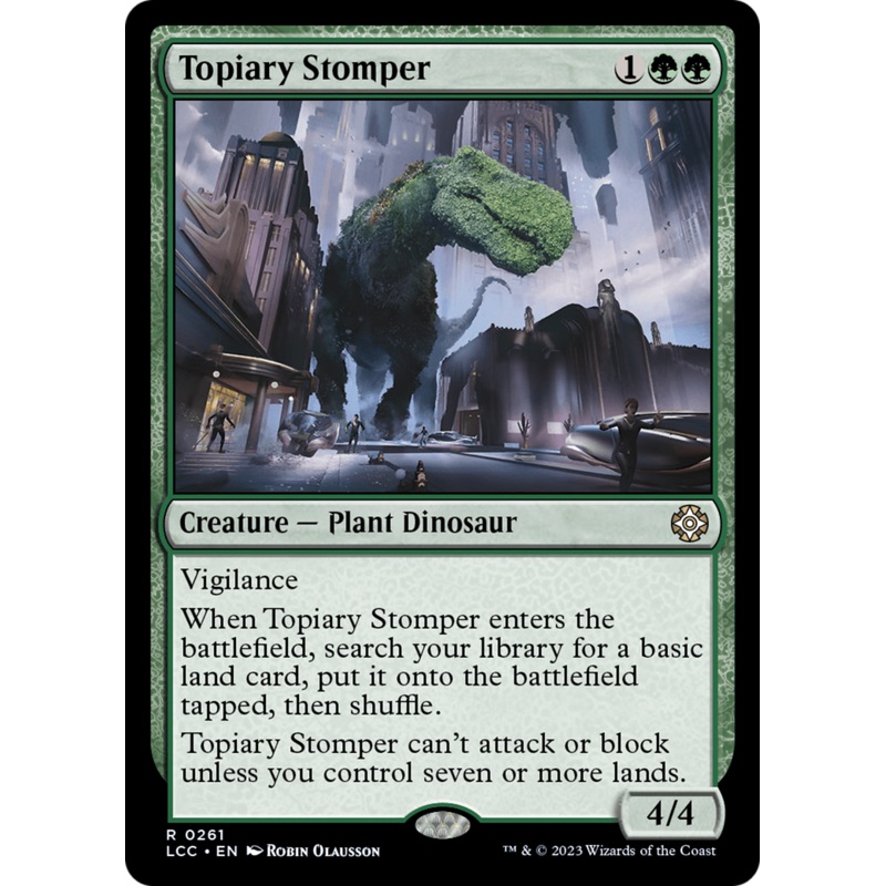 Topiary Stomper [The Lost Caverns of Ixalan Commander]