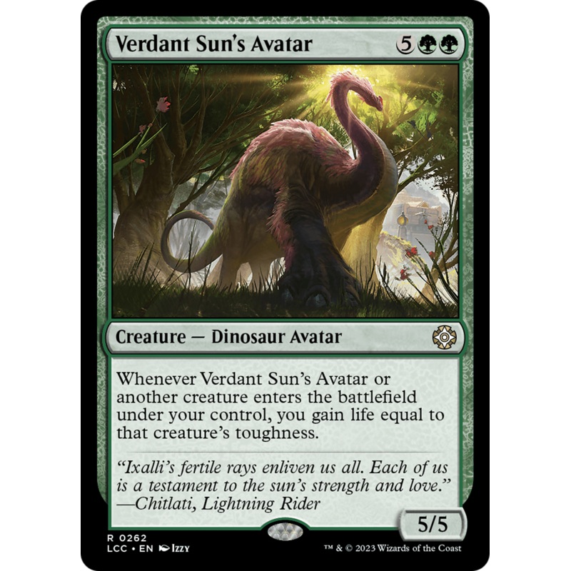 Verdant Sun's Avatar [The Lost Caverns of Ixalan Commander]