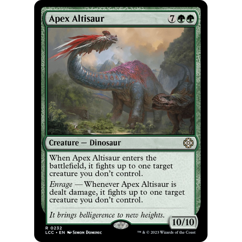 Apex Altisaur [The Lost Caverns of Ixalan Commander]