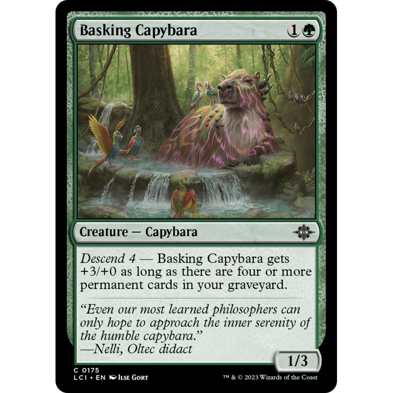 Basking Capybara [The Lost Caverns of Ixalan]