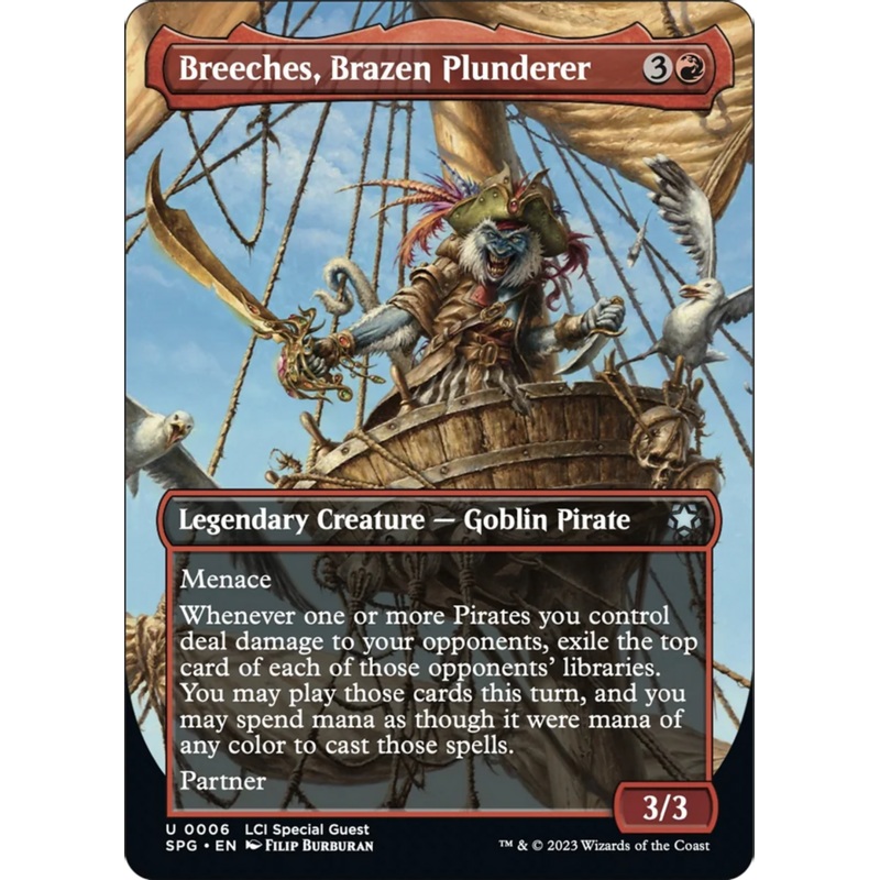 Breeches, Brazen Plunderer (Borderless) [The Lost Caverns of Ixalan Special Guests]
