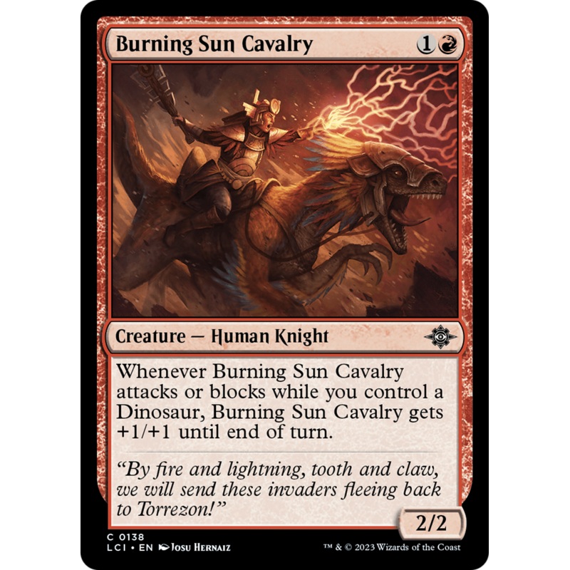 Burning Sun Cavalry [The Lost Caverns of Ixalan]