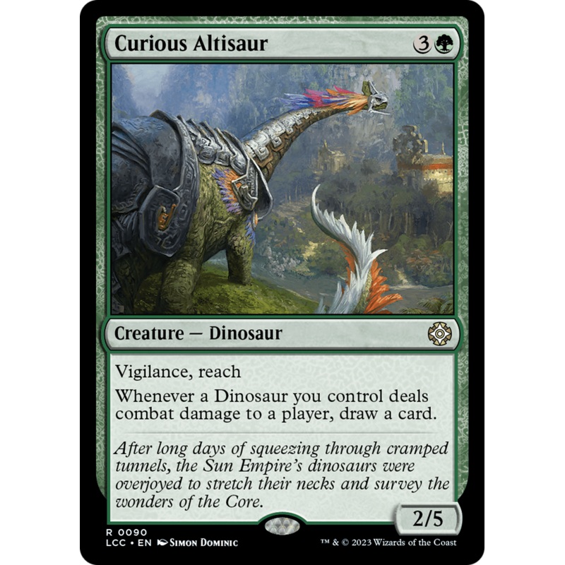 Curious Altisaur [The Lost Caverns of Ixalan Commander]