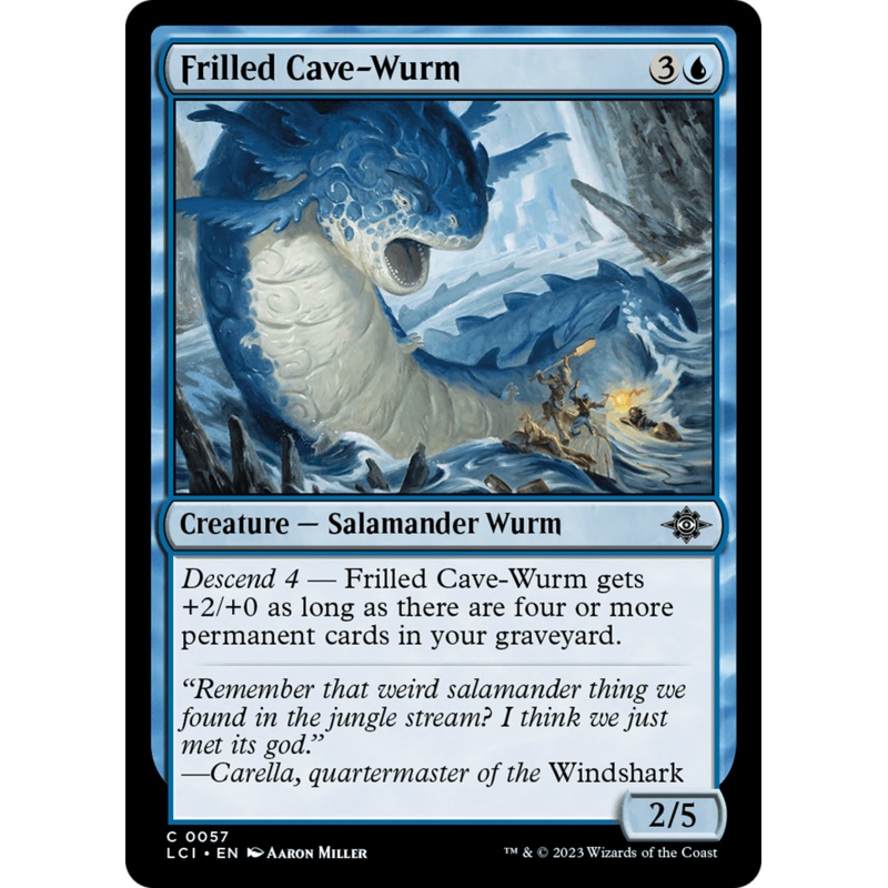 Frilled Cave-Wurm [The Lost Caverns of Ixalan]