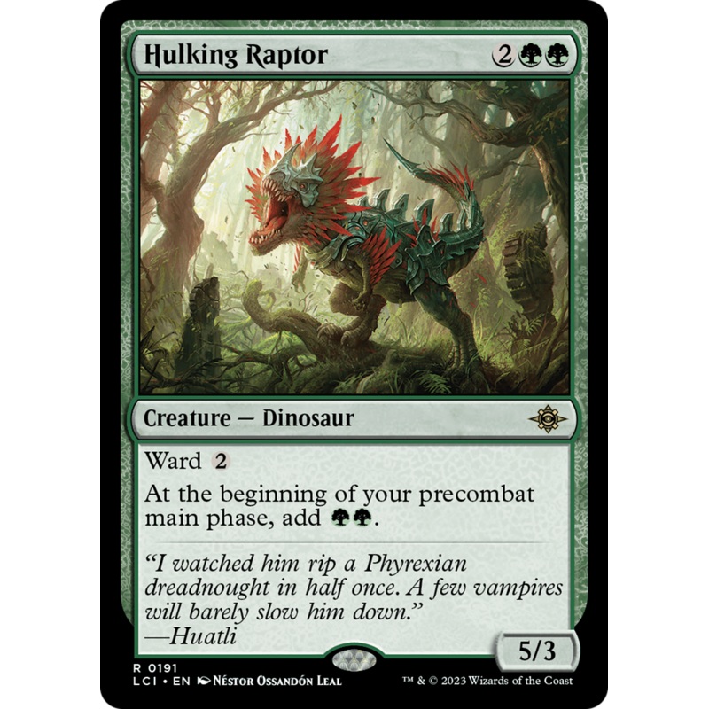 Hulking Raptor [The Lost Caverns of Ixalan]