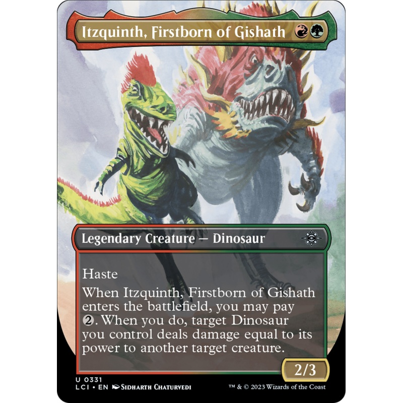Itzquinth, Firstborn of Gishath (Borderless) [The Lost Caverns of Ixalan]