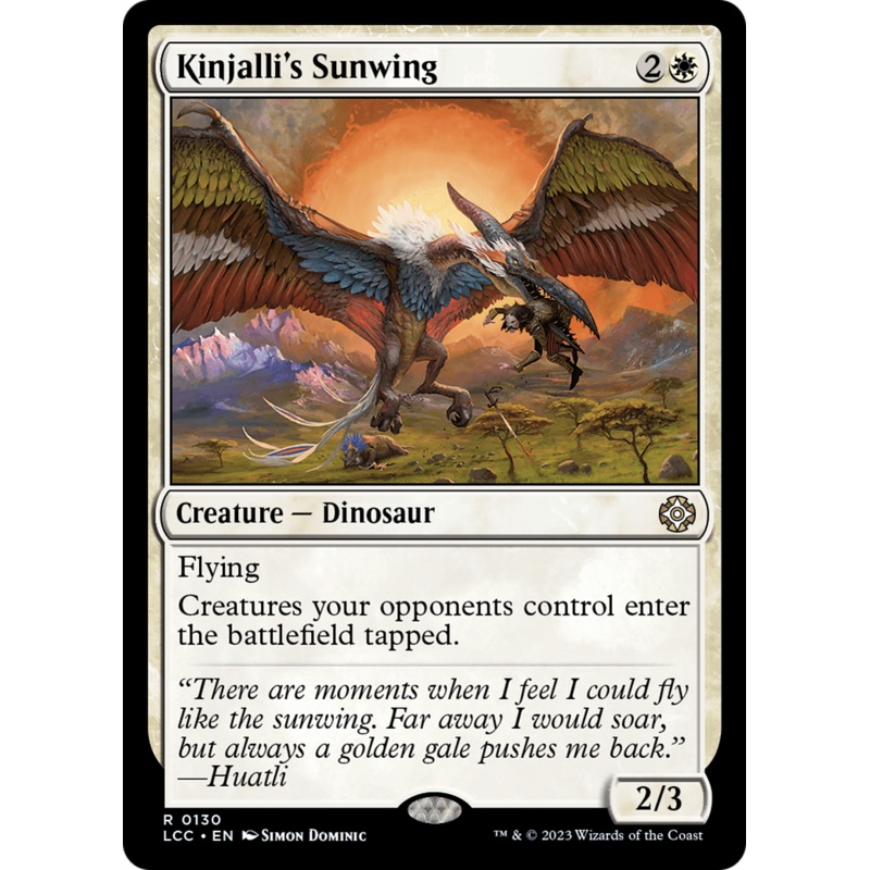 Kinjalli's Sunwing [The Lost Caverns of Ixalan Commander]