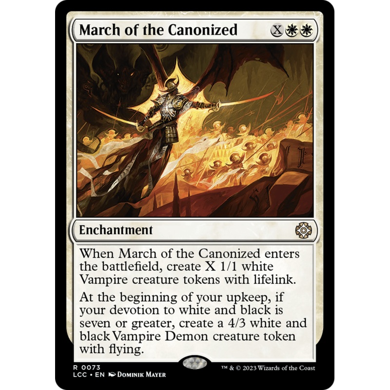 March of the Canonized [The Lost Caverns of Ixalan Commander]