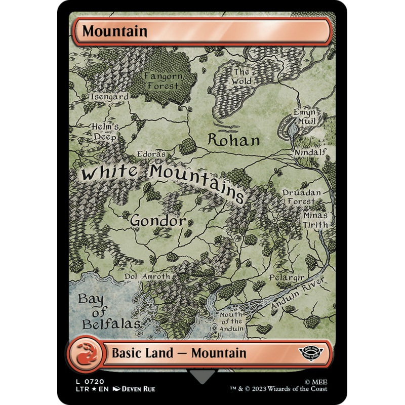 Mountain (720) (Surge Foil) [The Lord of the Rings: Tales of Middle-Earth]