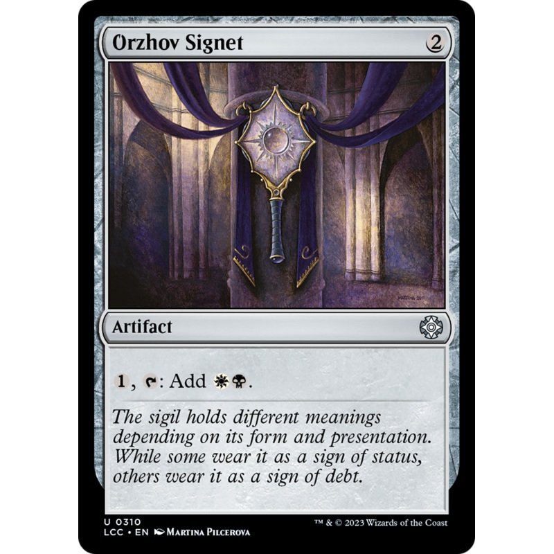 Orzhov Signet [The Lost Caverns of Ixalan Commander]