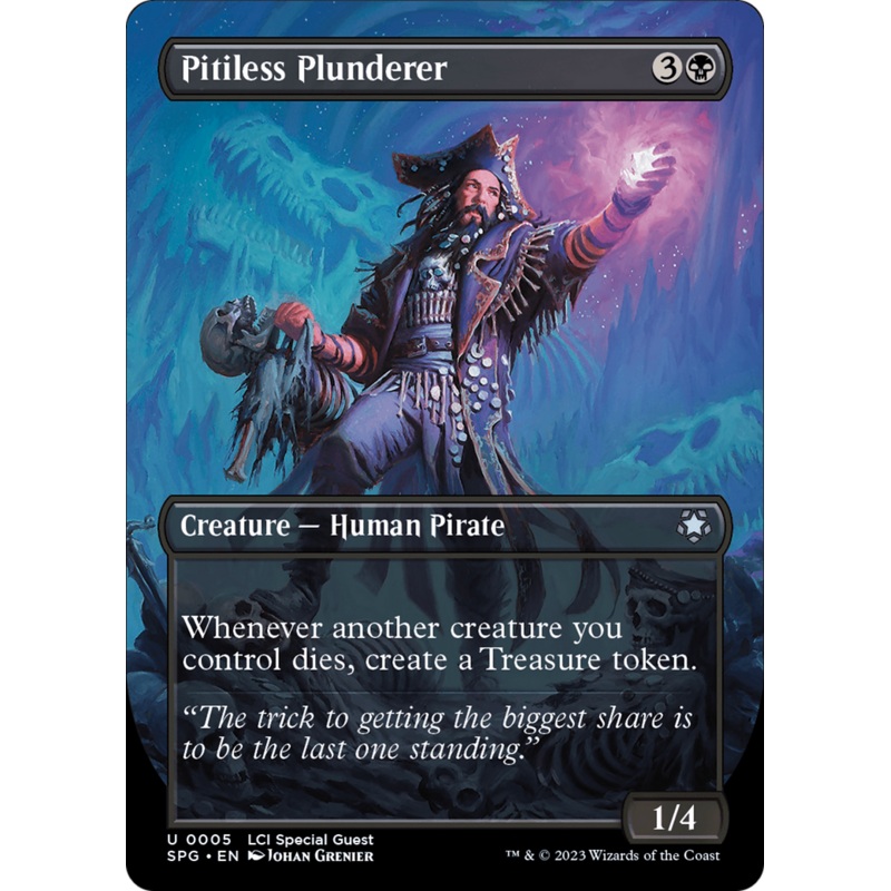 Pitiless Plunderer (Borderless) [The Lost Caverns of Ixalan Special Guests]