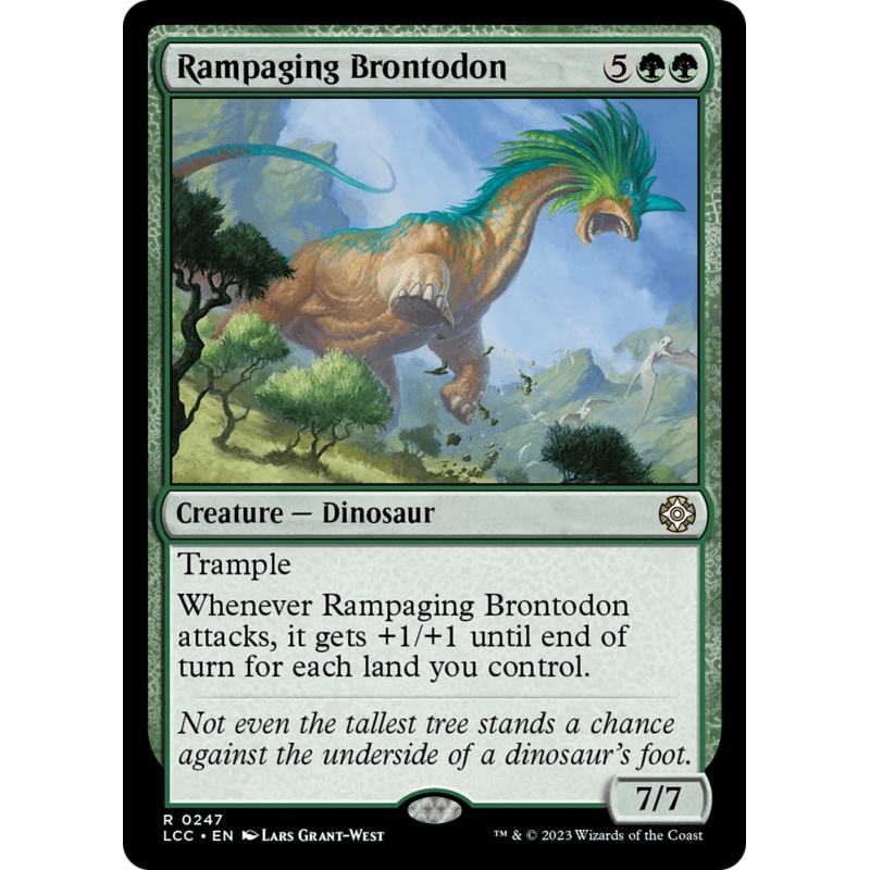 Rampaging Brontodon [The Lost Caverns of Ixalan Commander]