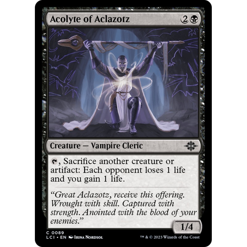 Acolyte of Aclazotz [The Lost Caverns of Ixalan]