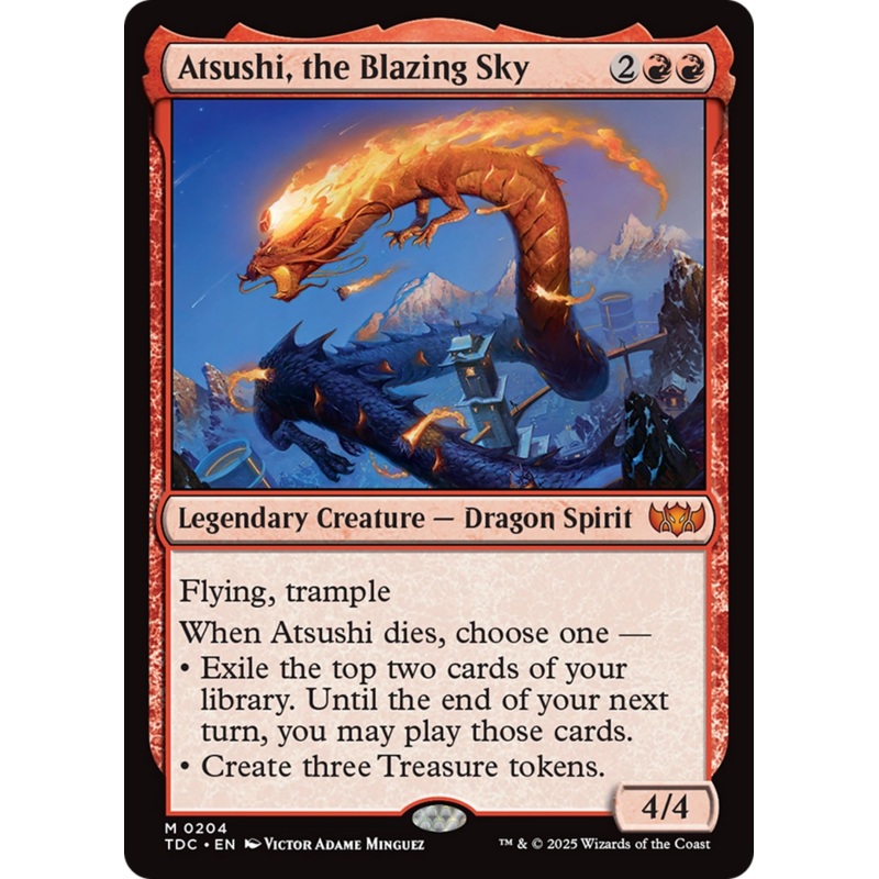 Atsushi, the Blazing Sky [Tarkir: Dragonstorm Commander]
