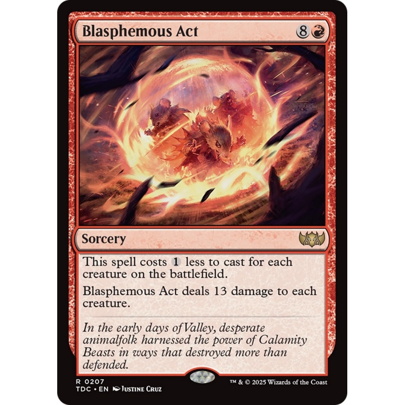 Blasphemous Act [Tarkir: Dragonstorm Commander]