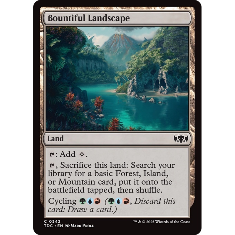 Bountiful Landscape [Tarkir: Dragonstorm Commander]