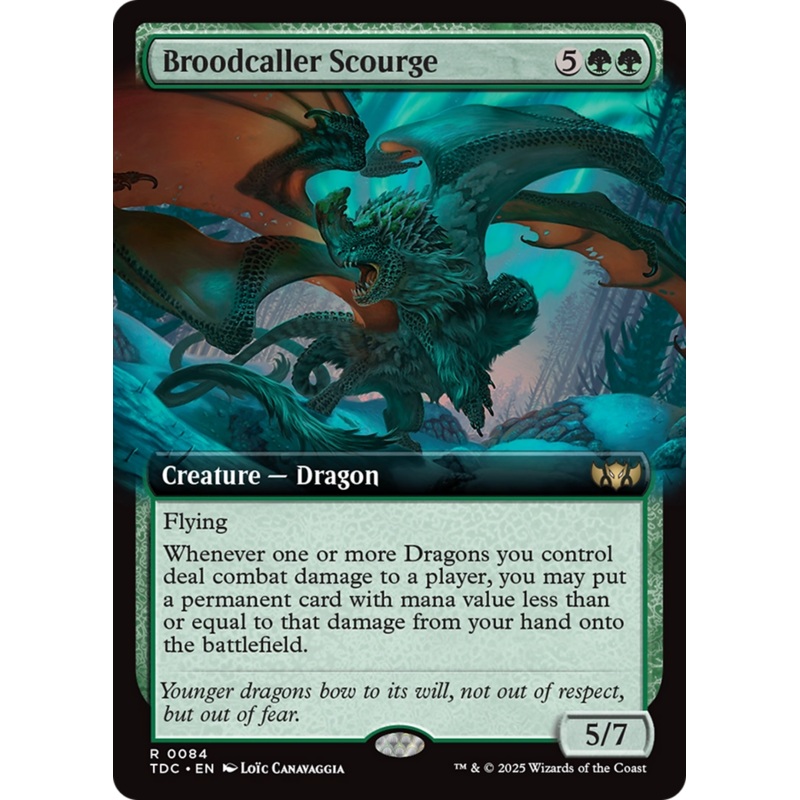 Broodcaller Scourge (Extended Art) [Tarkir: Dragonstorm Commander]