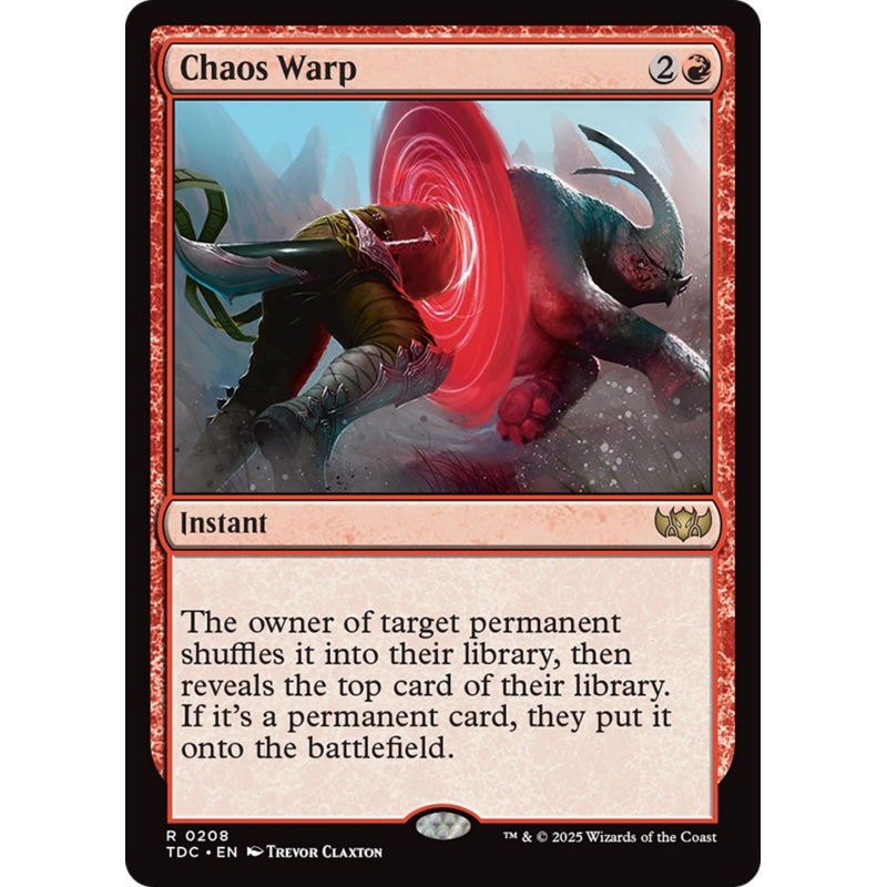 Chaos Warp [Tarkir: Dragonstorm Commander]