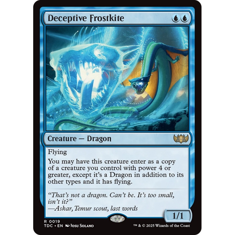 Deceptive Frostkite [Tarkir: Dragonstorm Commander]