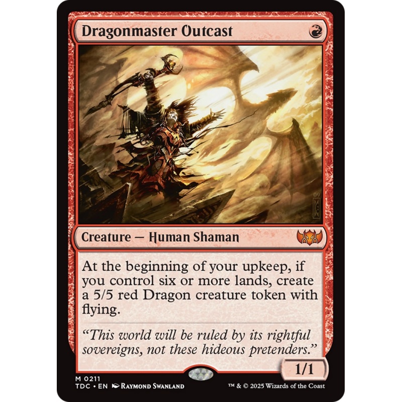 Dragonmaster Outcast [Tarkir: Dragonstorm Commander]