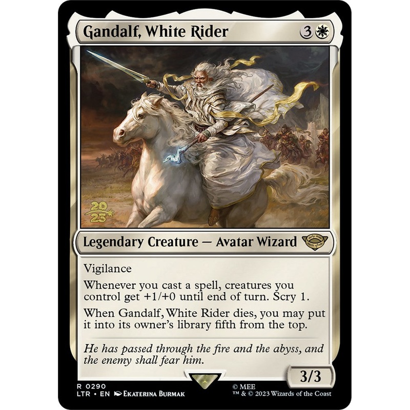 Gandalf, White Rider [The Lord of the Rings: Tales of Middle-Earth Prerelease Promos]