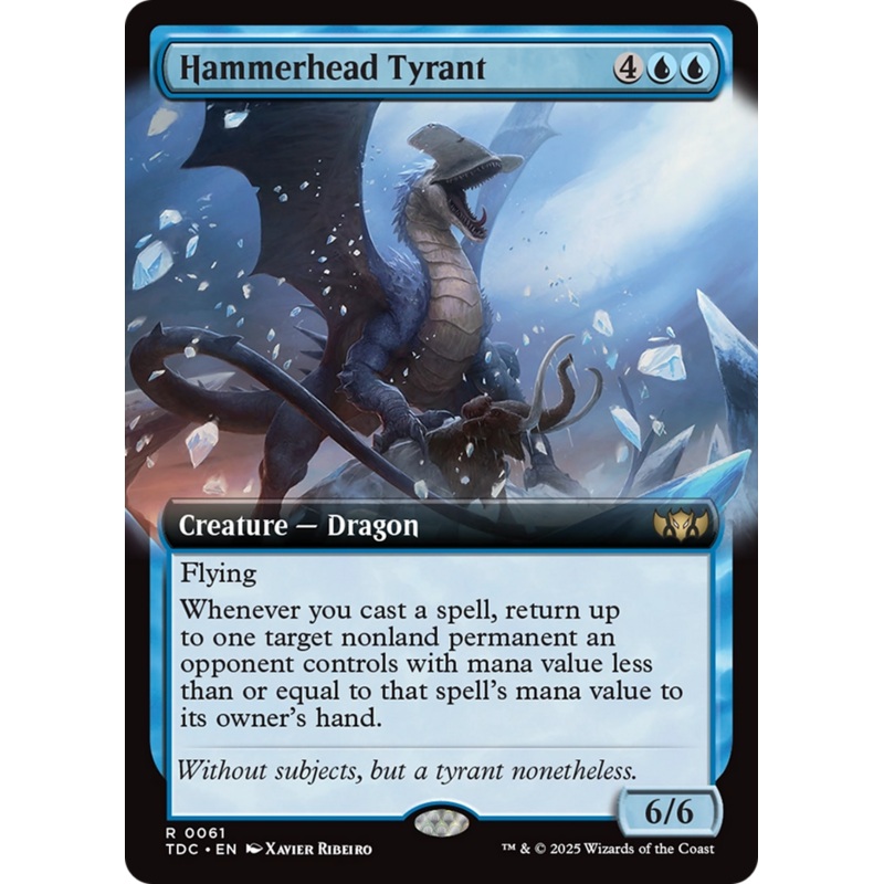 Hammerhead Tyrant (Extended Art) [Tarkir: Dragonstorm Commander]