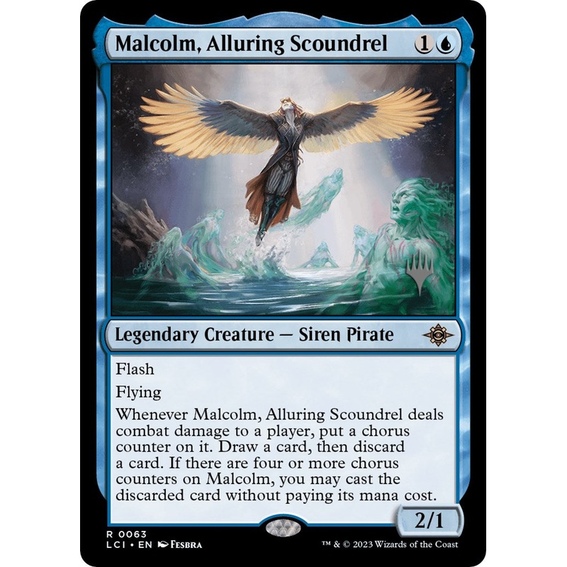 Malcolm, Alluring Scoundrel (Promo Pack) [The Lost Caverns of Ixalan Promos]