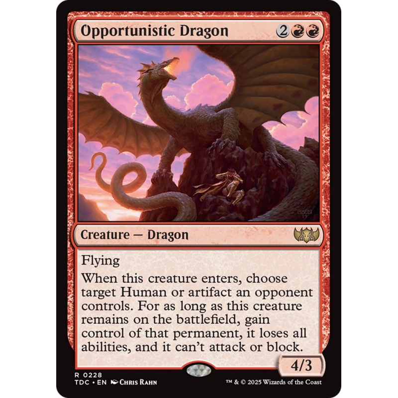 Opportunistic Dragon [Tarkir: Dragonstorm Commander]